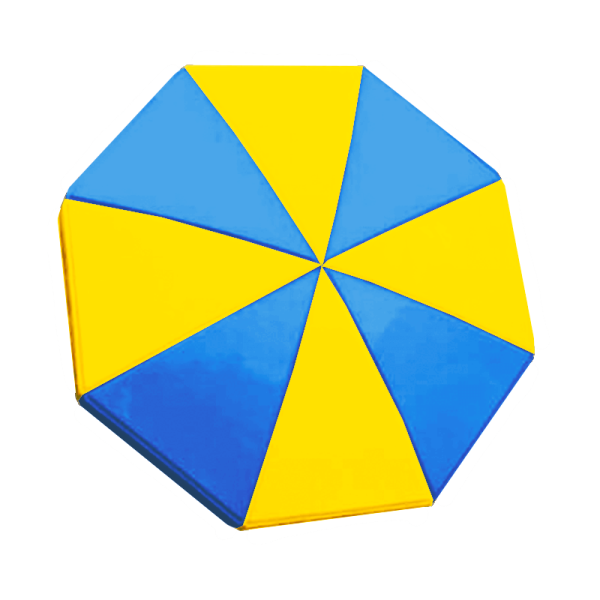 Two Tone Octagon Fiberglass Umbrella