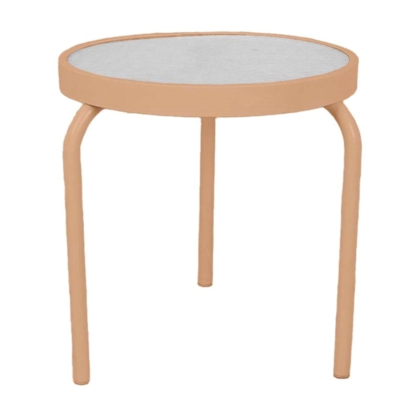 19" Round Acrylic Stackable Side Table