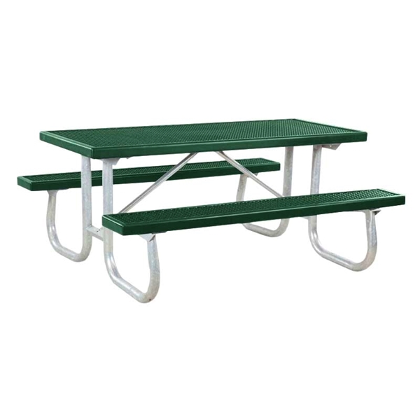 6 Foot Rectangular Plastisol Picnic Table