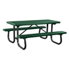 6 Foot Rectangular Plastisol Picnic Table