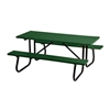Rectangular Picnic Table 6 Ft. Recycled Plastic with Powder Coated 1 5/8 In. Frame