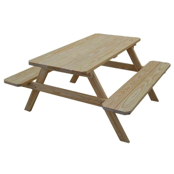 6 ft. Wooden Traditional Picnic Table - 156 lbs.
