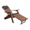 Reclining Adirondack Recycled Plastic Chair with Pullout Ottoman and Folding Frame - 55 lbs.