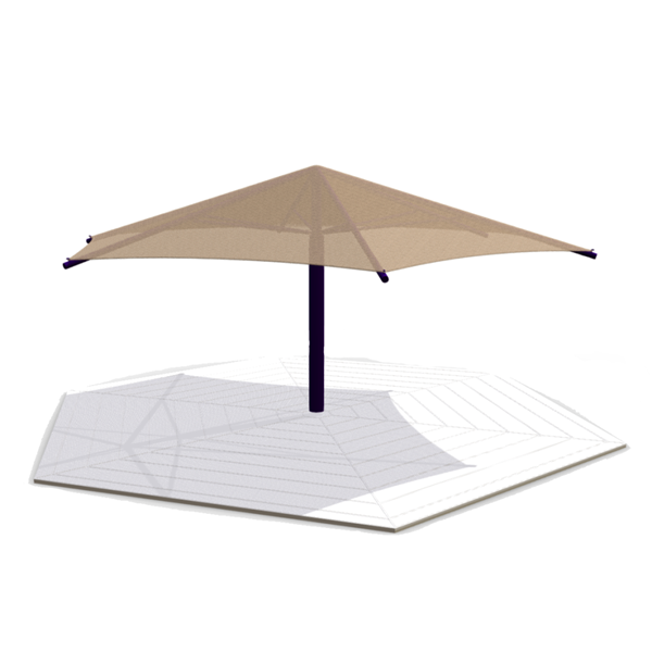 Hexagonal  Shade, Inground