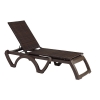 Java Plastic Resin Sling Chaise Lounge - Bronze	