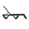 Java Plastic Resin Sling Chaise Lounge - Bronze	- Side View