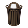 Picture of Trash Can, 36 Gallon Wydman Round Powder Coated Steel with Dome Top, Portable