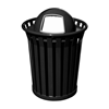 Picture of Trash Can, 36 Gallon Wydman Round Powder Coated Steel with Dome Top, Portable