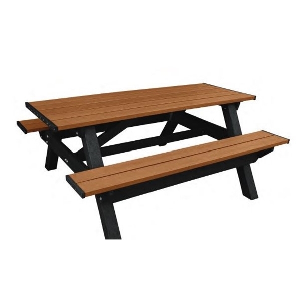Picture of Dogipot Picnic Table Rectangle 6 Ft. Recycled Plastic, Portable