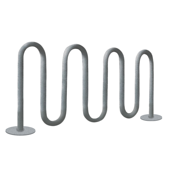 Bike Rack 9 Space Loop Bike Rack 88 In. Galvanized 2 3/8 In. Pipe