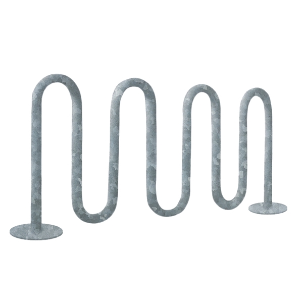 Bike Rack 9 Space Loop 88 In. Galvanized 1 5/8 In. Pipe	