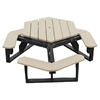 Hexagonal Recycled Plastic Picnic Table