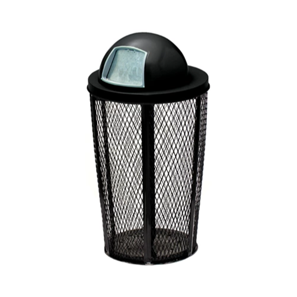 Trash Can Expanded Metal Basket Round