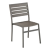 Faux Teak Armless Dining Chair
