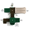 Los Arboles Playground Structure For Schools - Ages 2 To 12 Yr - Quick Ship - Neutral Top