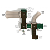 Rose Creek Playground Structure For Schools - Ages 2 To 12 Yr - Quick Ship - Neutral Top