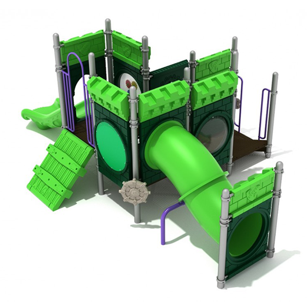 Teetotum Turret Playground Equipment For Toddlers - Ages 6 To 23 Months - Front