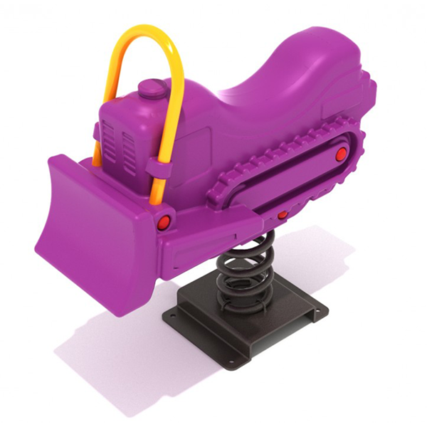 Benny Bulldozer Fun Bounce Playground Spring Rider - Ages 2 To 5 Years