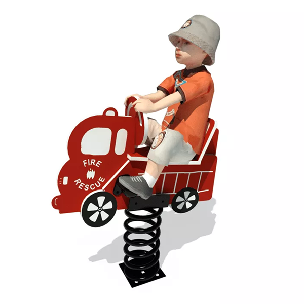 Fire Truck Playground Spring Rider - Ages 2 To 5 Years