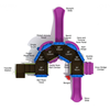 Lambkin’s Lute Commercial Playground Structure - Ages 2 to 12 yr - Top