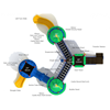 Narrow Passage Commercial Playground Equipment - Ages 2 to 12 yr - Top