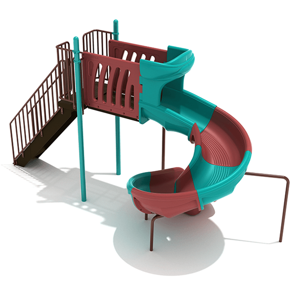 6 Foot Sectional Spiral Freestanding Slide - Ages 2 to 12 yr - Front