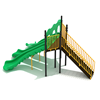 6 Foot Triple Split Slide Freestanding Slide - Ages 2 to 12 yr - Back