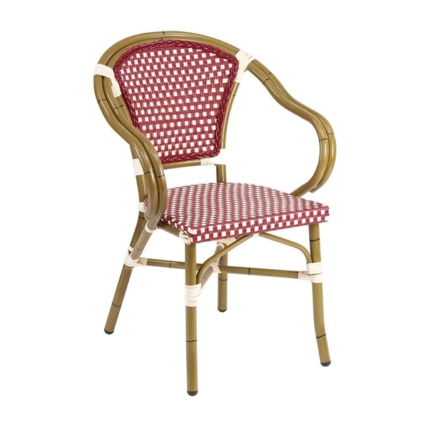 Fiji Dining Armchair With Wicker Seat 
