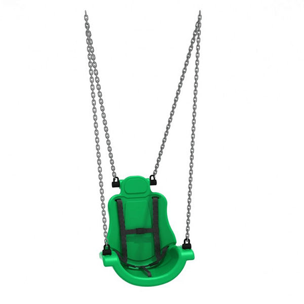 Child Capacity Adaptive Swing Seat For Playground Swing Sets - Green