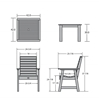 5 Piece Highwood Square Dining Set