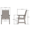 Highwood Glennville Dining Arm Chair	