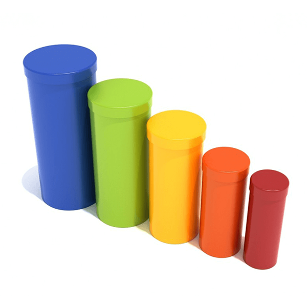 Standing Drum Quintet Playground Music Equipment - Ages 2 to 12 yr - Primary