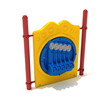 Chime Freestanding Musical Playground Panel with Posts - Ages 2 to 12 yr - Primary Front