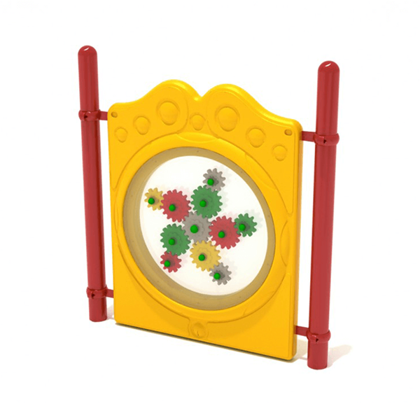 Gear Freestanding Activity Panel for Playgrounds with Posts - Ages 2 to 12 yr - Primary