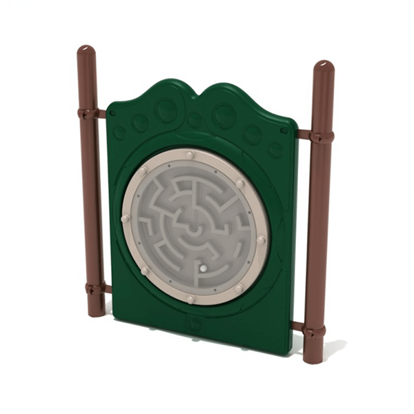Ball Maze Freestanding Playground Panel with Posts  - Ages 2 to 12 yr - Neutral