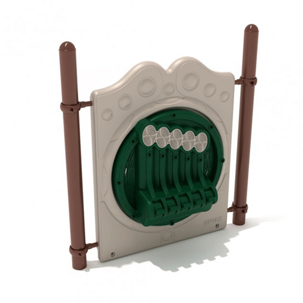 Chime Freestanding Musical Playground Panel with Posts - Ages 2 to 12 yr - Neutral Front