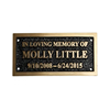 Large Bench Plaque