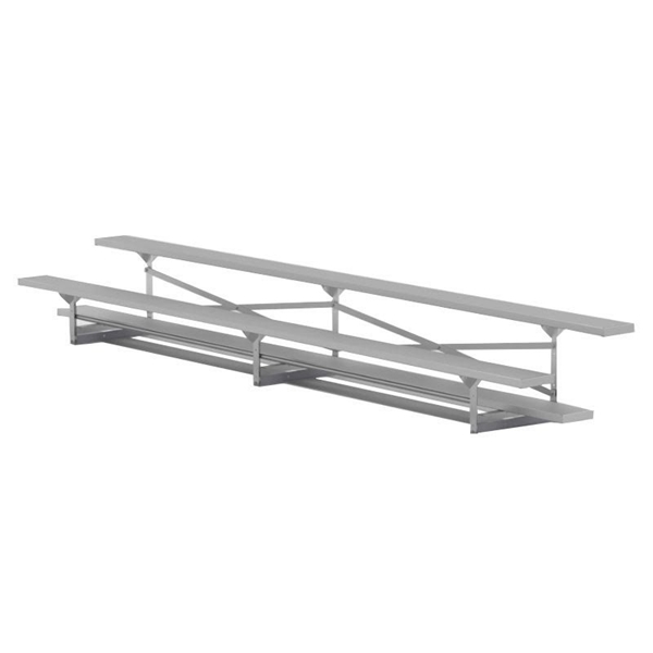 	2 Row 15 ft. Tip & Roll Aluminum Bleacher