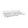 Low Rise 4 Row Bleachers 7 Foot 6 Inch Aluminum with Aluminum Frame