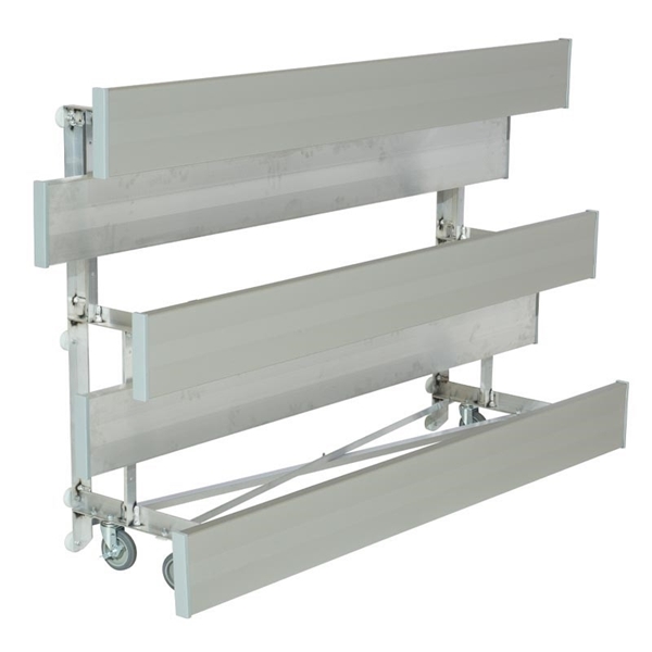 	Bleachers Tip and Roll 3 Row 15 Ft. Aluminum
