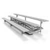 	Bleachers Tip and Roll 3 Row 15 Ft. Aluminum