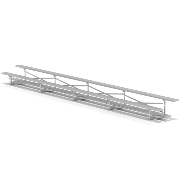	2 Row 27 ft. Tip & Roll Aluminum Bleacher