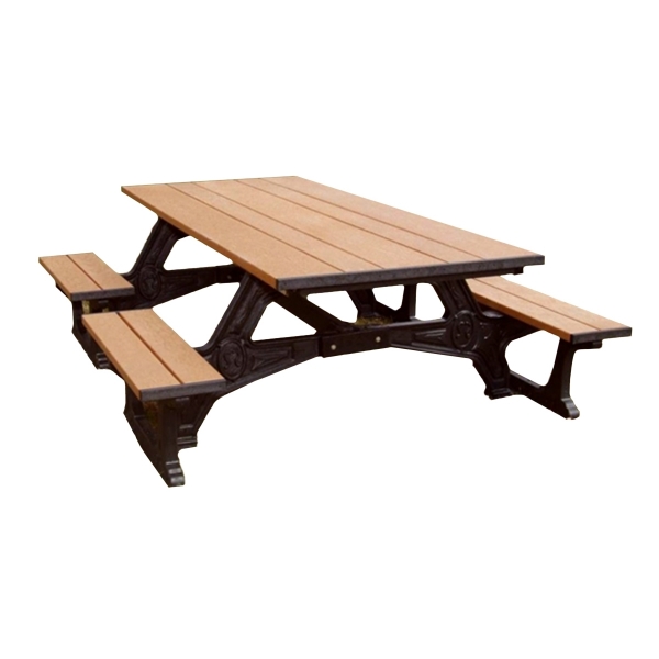 Picture of 8 ft. Wheelchair Accessible Recycled Plastic Picnic Table, 414 lbs.