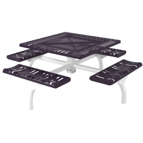 Square Thermoplastic Picnic table	