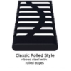 Picture of 46" Square Rolled Edge Expanded Metal Thermoplastic Picnic table with Attached Seats, Inground or Surface Mount