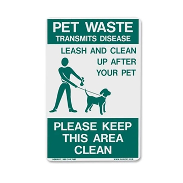Dogipot Pet Waste Signs are Reflective On Leash Pet Signs	 Dogipot Pet Waste Signs are Reflective On Leash Pet Signs