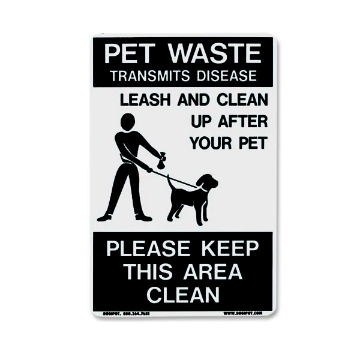 Dogipot Pet Waste Signs are Reflective On Leash Pet Signs	 Dogipot Pet Waste Signs are Reflective On Leash Pet Signs