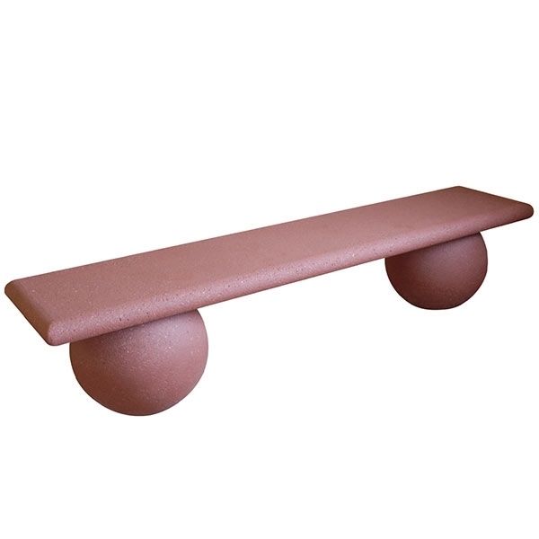 Ballpark Concrete Backless Bench