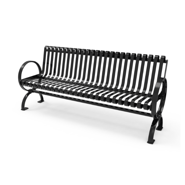 Modern Village Rolled Back Bench