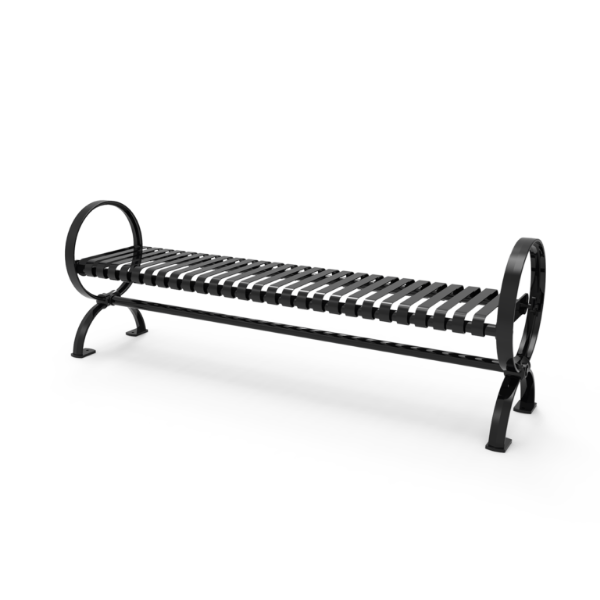 RHINO Modern Village Rolled Edge Backless Bench
